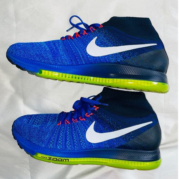 Nike Zoom All Out Flyknit Racer in Blue - Men's Size 12.5 - Worn Once - Picture 4 of 13